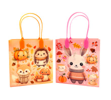 Load image into Gallery viewer, Autumn Cozy Animal Party Favor Treat Bags - Set of 6 or 12