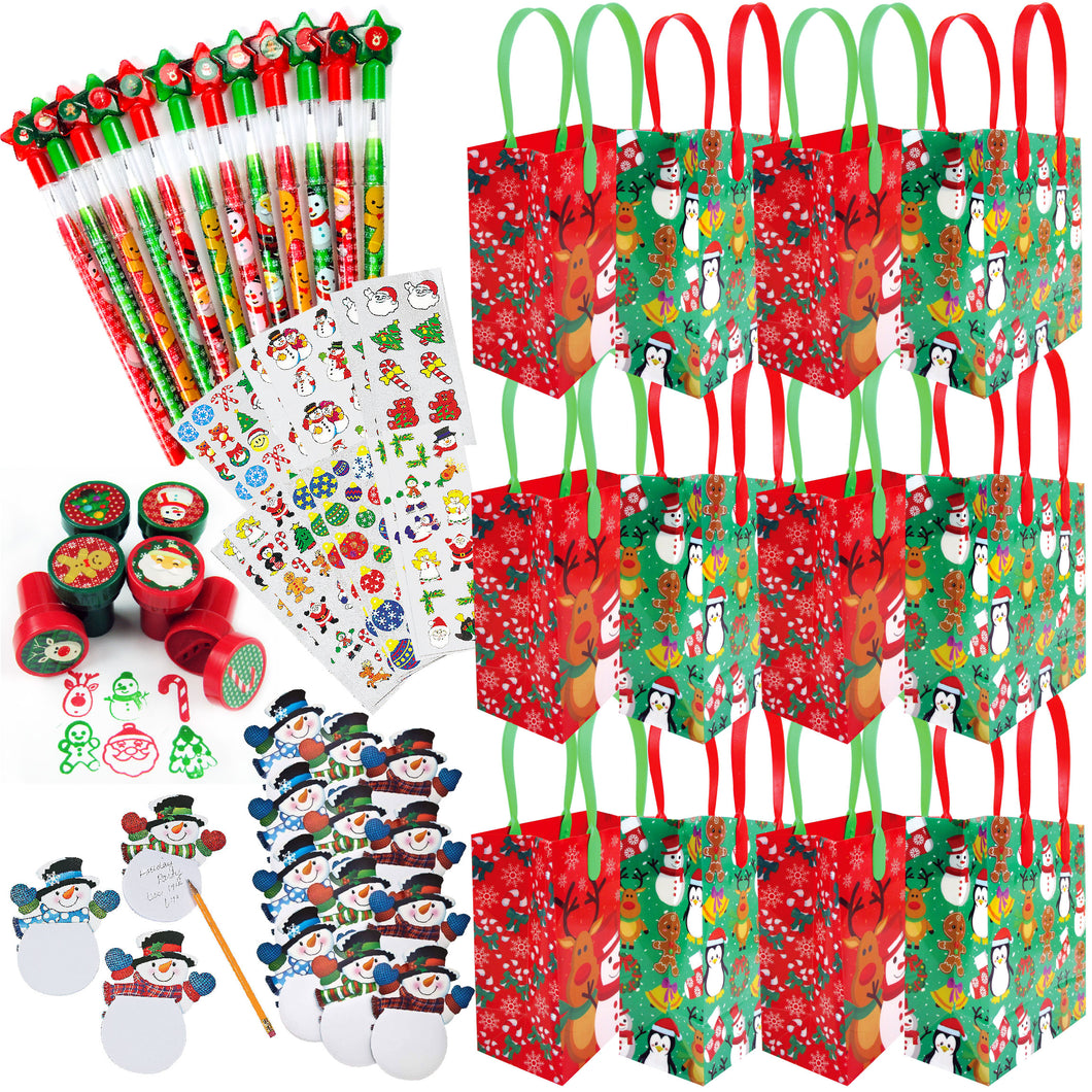 Christmas Holiday Party Favor Bundle for 12 Kids