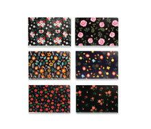 Load image into Gallery viewer, Black Floral - 36 Pack Assorted Greeting Cards for All Occasions - 6 Design