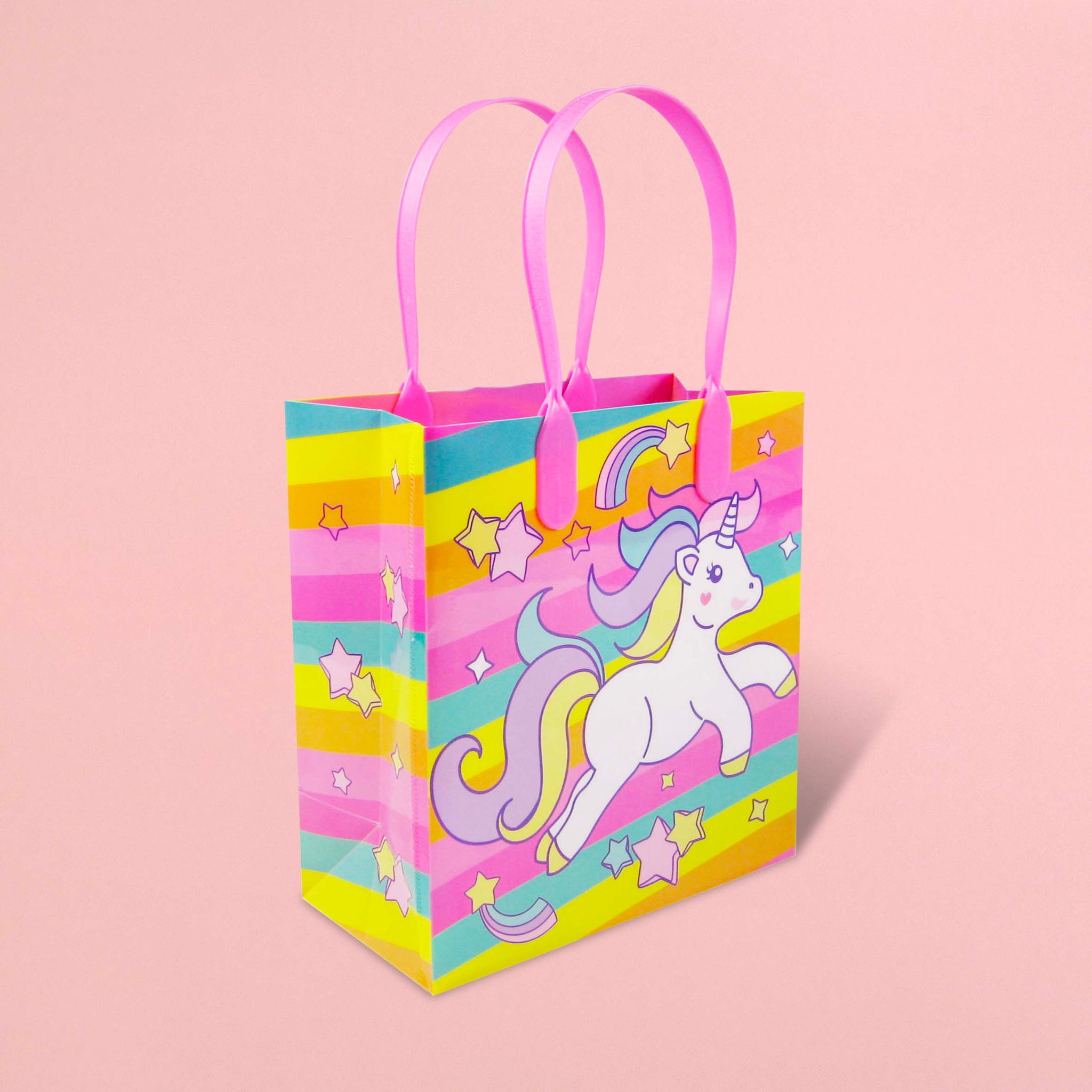 Unicorn Favor Bag for a Unicorn Party (with Free Printable Template) -  Nerdy Mamma