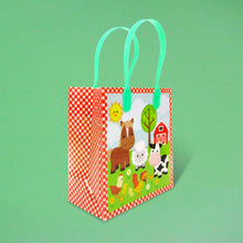 Load image into Gallery viewer, Barnyard Farm Animals Party Favor Treat Bags - Set of 6 or 12