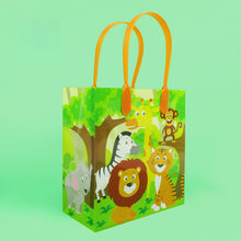 Load image into Gallery viewer, Safari Jungle Animals Party Favor Bags Treat Bags - Set of 6 or 12