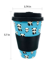 Load image into Gallery viewer, Eco-Friendly Reusable Plant Fiber Travel Mug with Panda Design