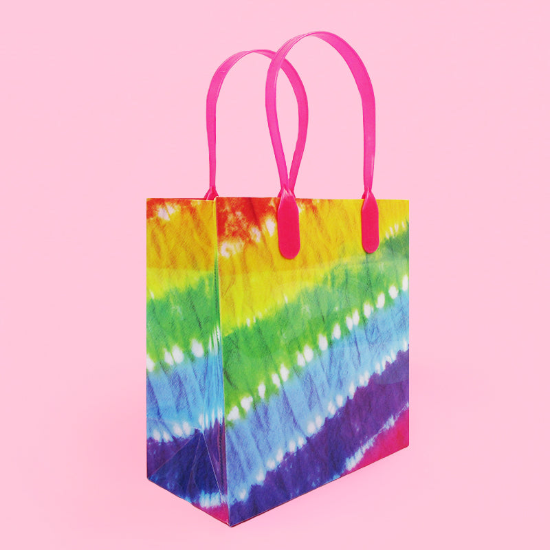 Tie Dye Party Favor Bags Treat - Set of 6 or 12