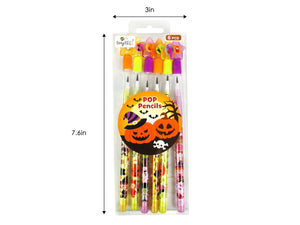 Halloween Stackable Point Pencils - Set of 6