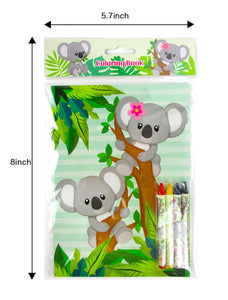 Koalas Coloring Books with Crayons - Set of 6 or 12