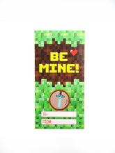 Load image into Gallery viewer, Pixel Miner Valentine&#39;s Day Cards with Stampers for Classroom Exchange
