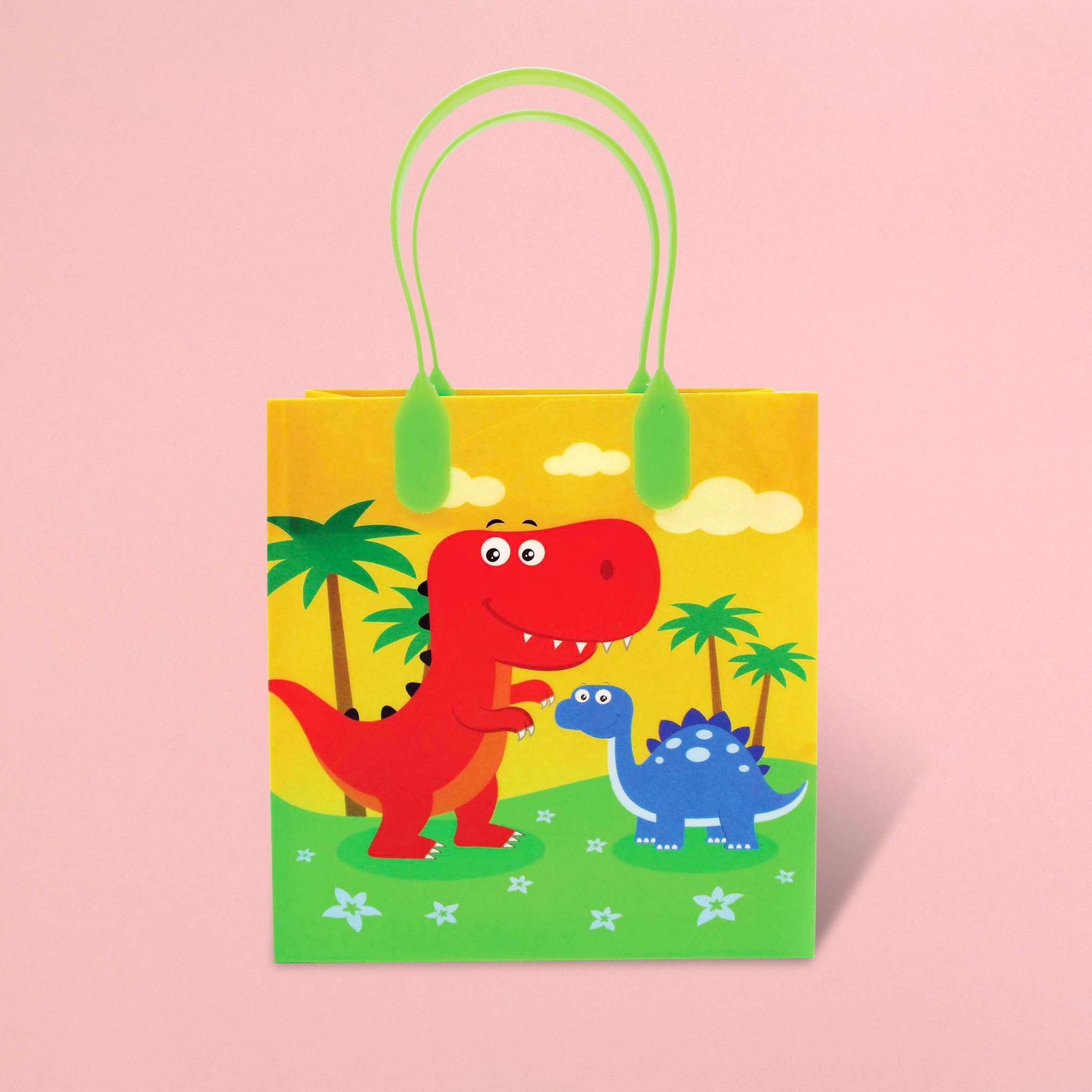 Dinosaur Party Favor Bags Treat Bags - Set of 6 or 12 – Tiny Mills®