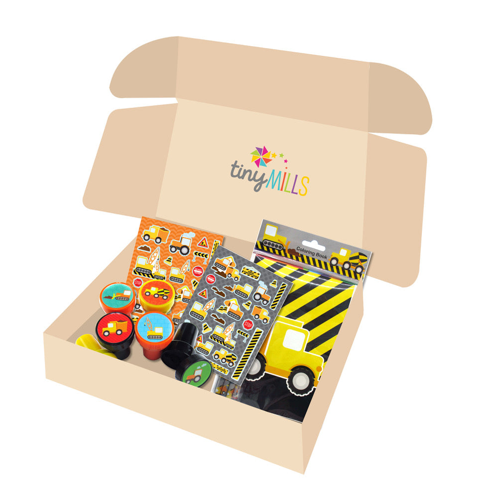 Construction Birthday Party Gift Boxes for Kids