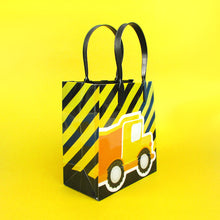 Load image into Gallery viewer, Construction Trucks Party Favor Bags Treat Bags - Set of 6 or 12