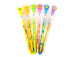 Pineapple Stackable Point Pencils - Set of 6