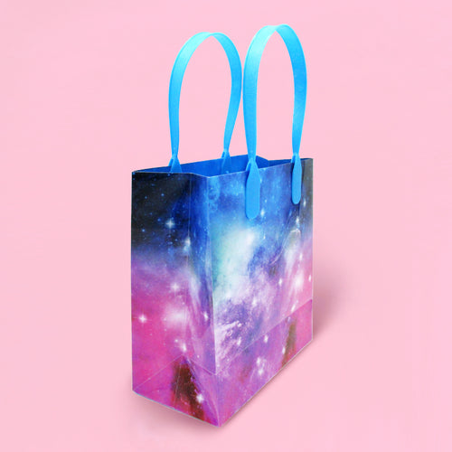 Galaxy Outer Space Party Favor Bags Treat Bags - Set of 6 or 12