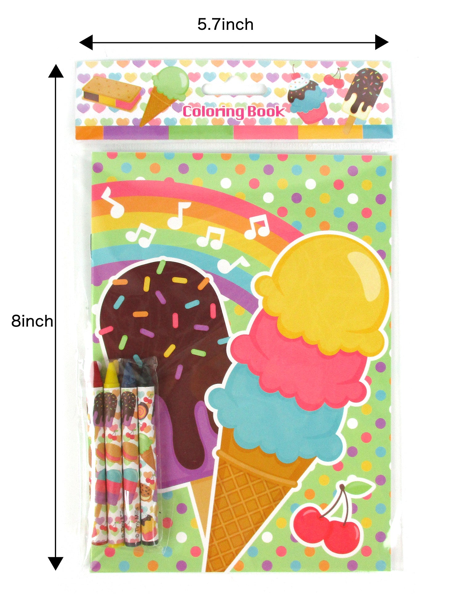 ArtCreativity Ice Cream Coloring Books for Kids, Set of 12, 5 x 7 Inch ·  Art Creativity
