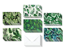 Load image into Gallery viewer, Tropical Plants - 36 Pack Assorted Greeting Cards for All Occasions - 6 Design