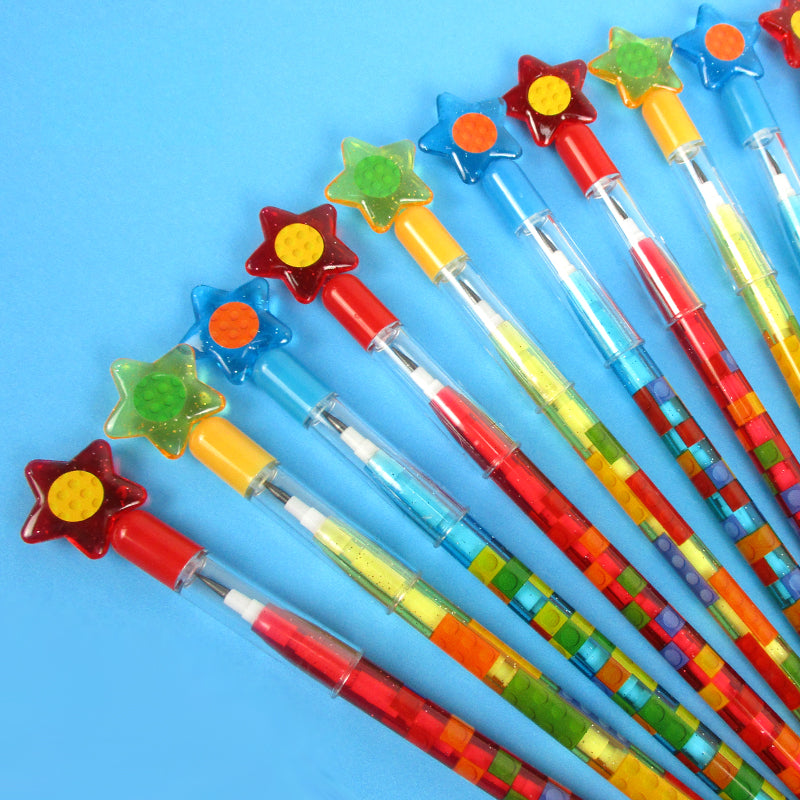 Building Blocks Brick Multi Point Pencils