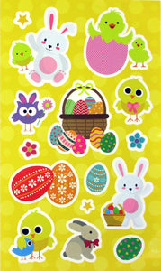 Easter Color-in Sticker Set with Markers