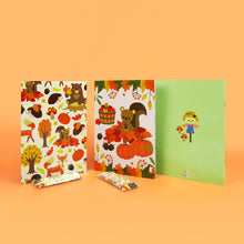 Load image into Gallery viewer, Fall Harvest Autumn Coloring Books with Crayons Party Favors - Set of 6 or 12