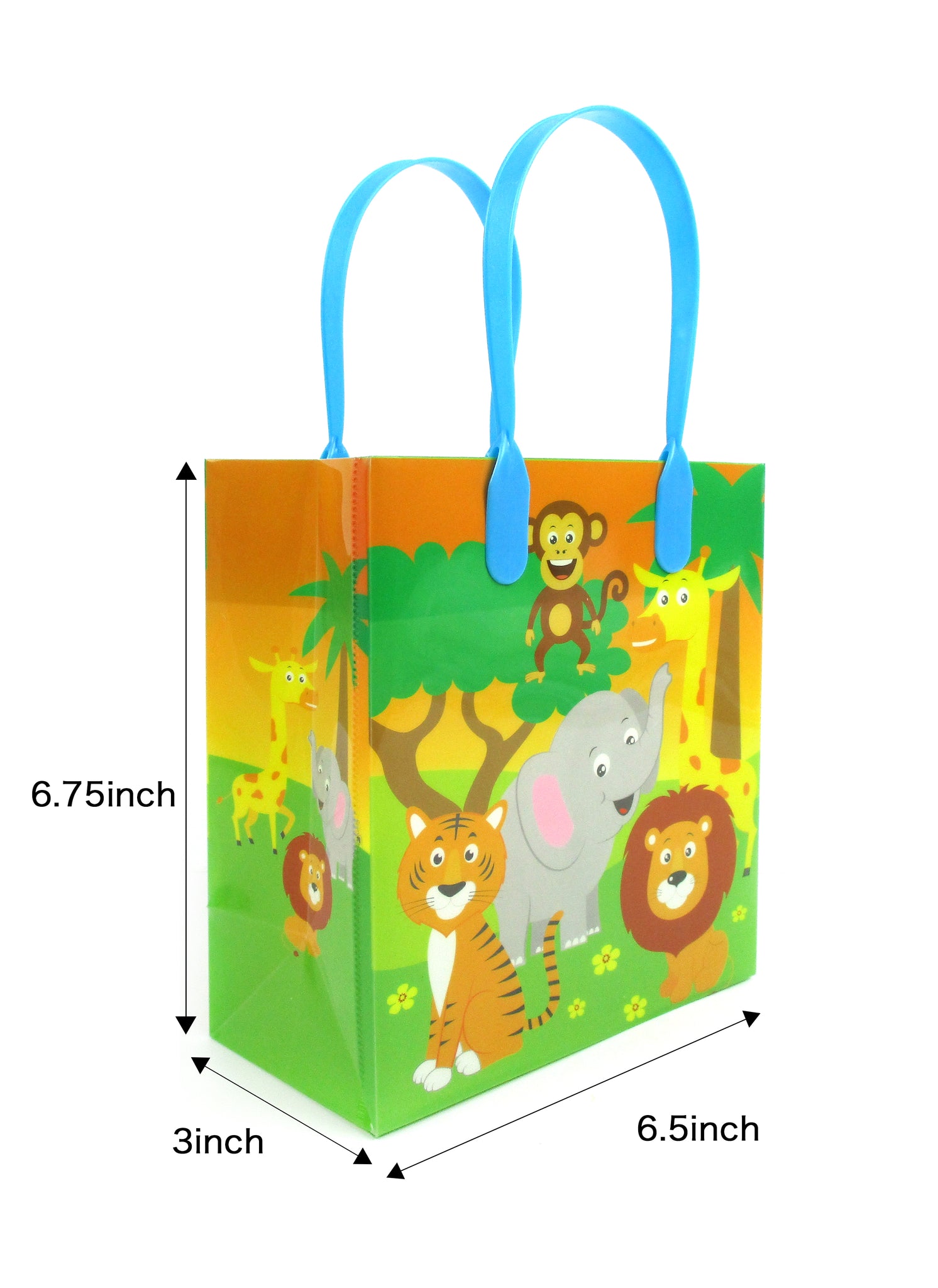 12Pcs Animal Party Favor Gift Bags Kids Goodie Bags for Birthday Party  Animal Candy Treat Bags for Jungle Safari Theme Supplies - AliExpress