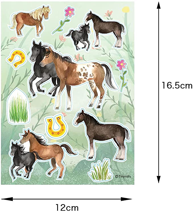 Fun with Horses Shiny Stickers Mini-book #447SH