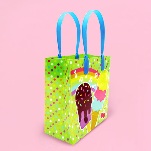 Ice Cream Party Favor Treat Bags - Set of 6 or 12