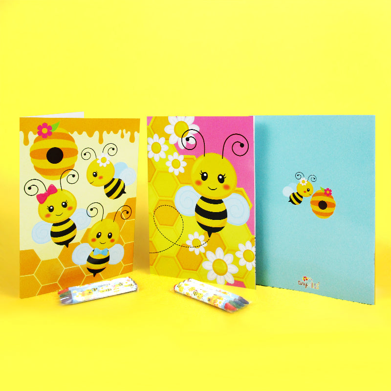Honeybees Coloring Books with Crayons Party Favors - Set of 6 or 12 – Tiny  Mills®