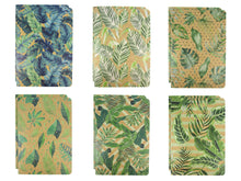 Load image into Gallery viewer, Tropical Palm Leaves Journal Notebooks - Set of 6 or 12