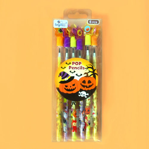 Halloween Stackable Point Pencils - Set of 6