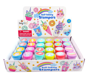 TINYMILLS 24 Pcs Unicorn Desserts Stampers for Kids