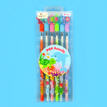 Load image into Gallery viewer, Ocean Animals Stackable Point Pencils - Set of 6