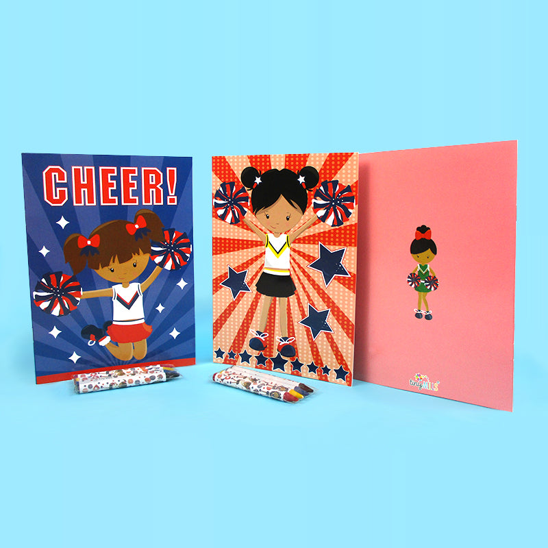 Cheerleading Coloring Books - Set of 6 or 12
