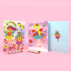 Magic Fairies Coloring Books with Crayons Party Favors - Set of 6 or 12