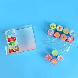 Sealife Stamp Kit for Kids - 12 Pcs