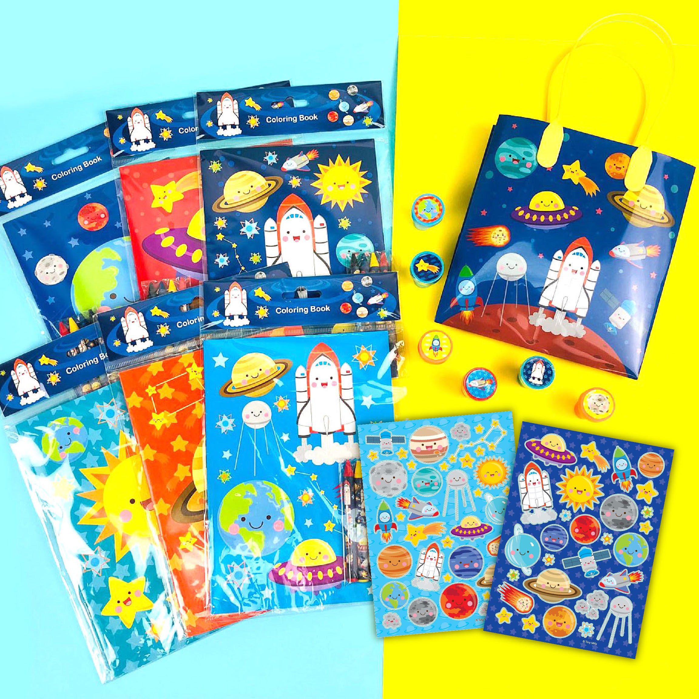 Outer Space Birthday Party Favor Set of 60 Pcs