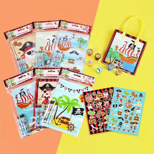 Pirate Party Favor Bundle for 12 Kids