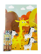 Load image into Gallery viewer, Zoo Jungle Safari Animals Coloring Books with Crayons Party Favors - Set of 6 or 12