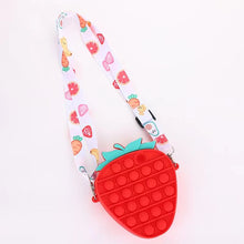 Load image into Gallery viewer, Strawberry Popper Fidget Crossbody Bag