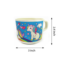 Load image into Gallery viewer, TINYMILLS 5-Piece Eco-Friendly Plant Fiber Dinnerware Set with Unicorn Design
