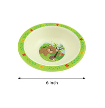 Load image into Gallery viewer, TINYMILLS 5-Piece Eco-Friendly Plant Fiber Dinnerware Set with Woodland Animal Design