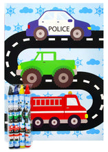 Load image into Gallery viewer, Transportation Vehicles Trains and Construction Coloring Books - Set of 6 or 12