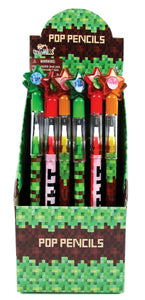 Pixels Mine Crafter Themed Multi Point Pencils