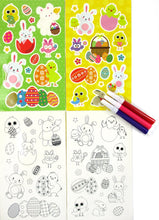 Load image into Gallery viewer, Easter Color-in Sticker Set with Markers