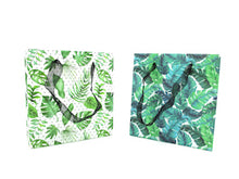 Load image into Gallery viewer, Tropical Plants Monstera Leaves Party Favor Treat Bags - Set of 6 or 12