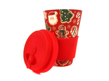 Load image into Gallery viewer, Eco-Friendly Reusable Plant Fiber 14 oz Travel Mug with Christmas Cookies Design