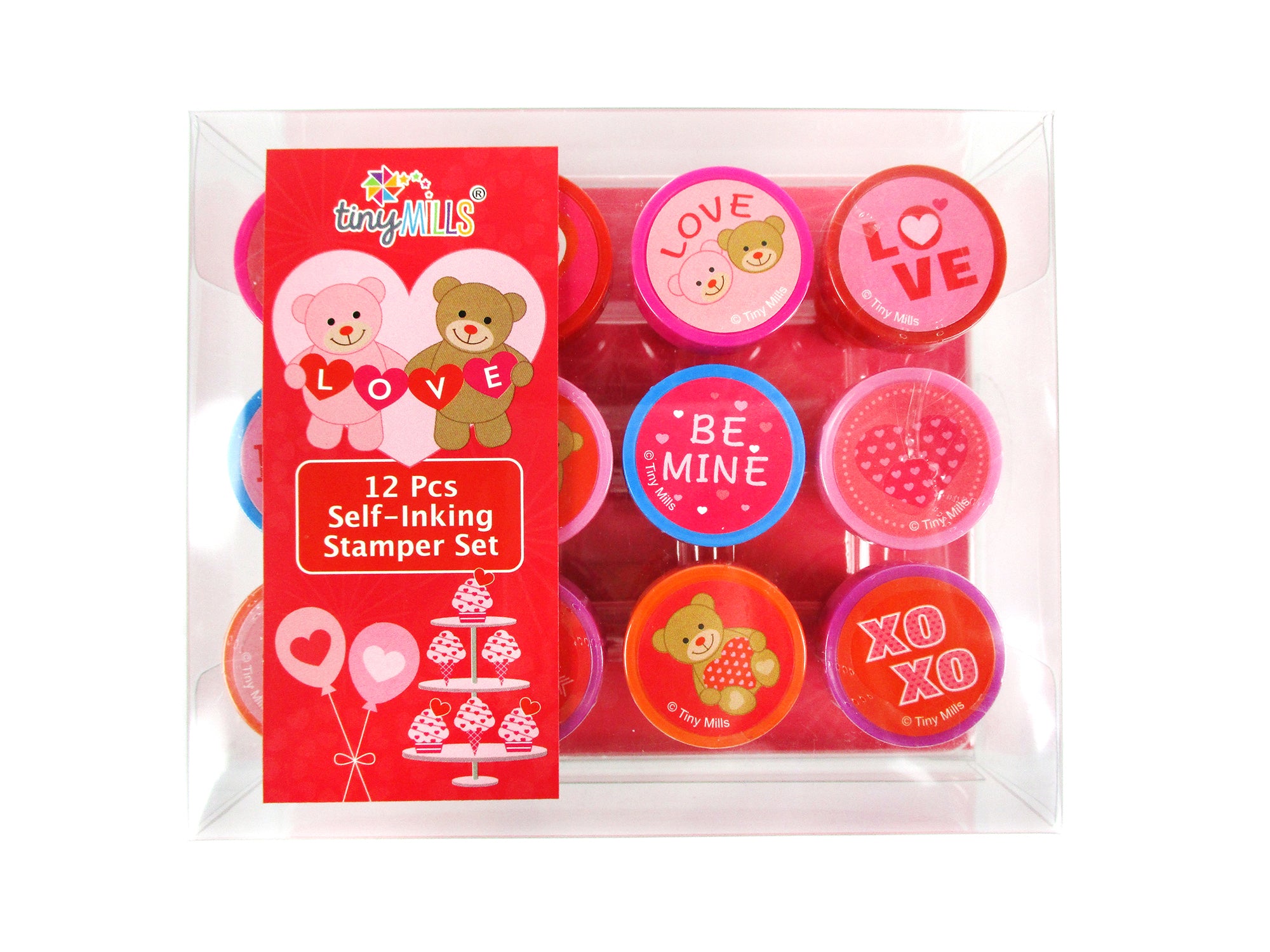 Zayvor Valentine Stamps Set, Valentine Stickers Bulk,Colored Pencil,Wooden  Rubber Stamp with Ink Pad,Holiday Square Craft Stamp,Stamping Scrapbooking