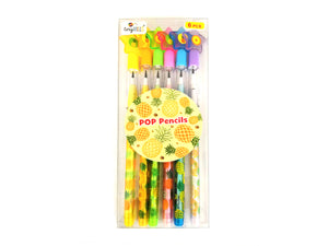 Pineapple Stackable Point Pencils - Set of 6