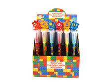 Load image into Gallery viewer, Brick Stackable Crayon with Stamper Topper