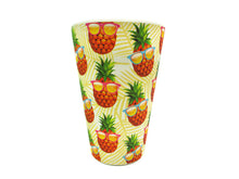 Load image into Gallery viewer, Eco-Friendly Reusable Plant Fiber Travel Mug with Pineapple Sunglasses Design