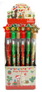 Christmas Llamas Alpacas Multi Point Pencils