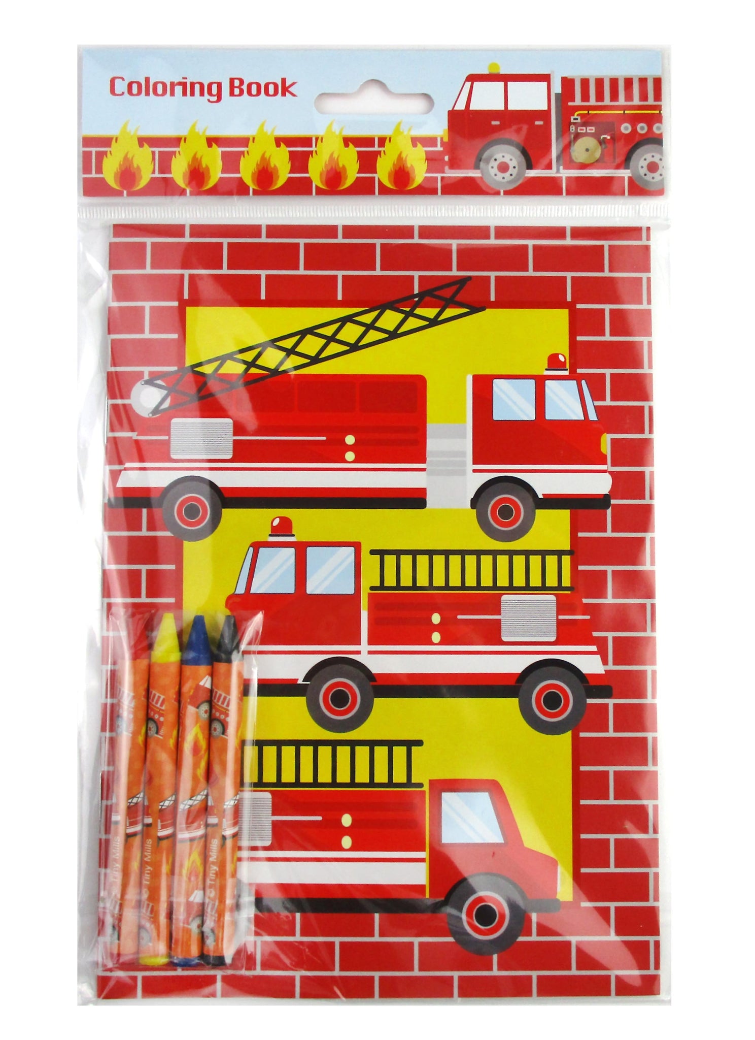 Fire Truck Coloring Books for Kids Ages 4-8: with Bonus Activity