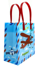 Load image into Gallery viewer, Airplane Party Favor Bags Treat Bags - Set of 6 or 12